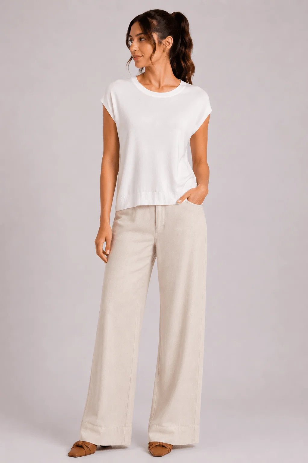 Blusa Tricot Manga Japonesa - Branco — imagem 1