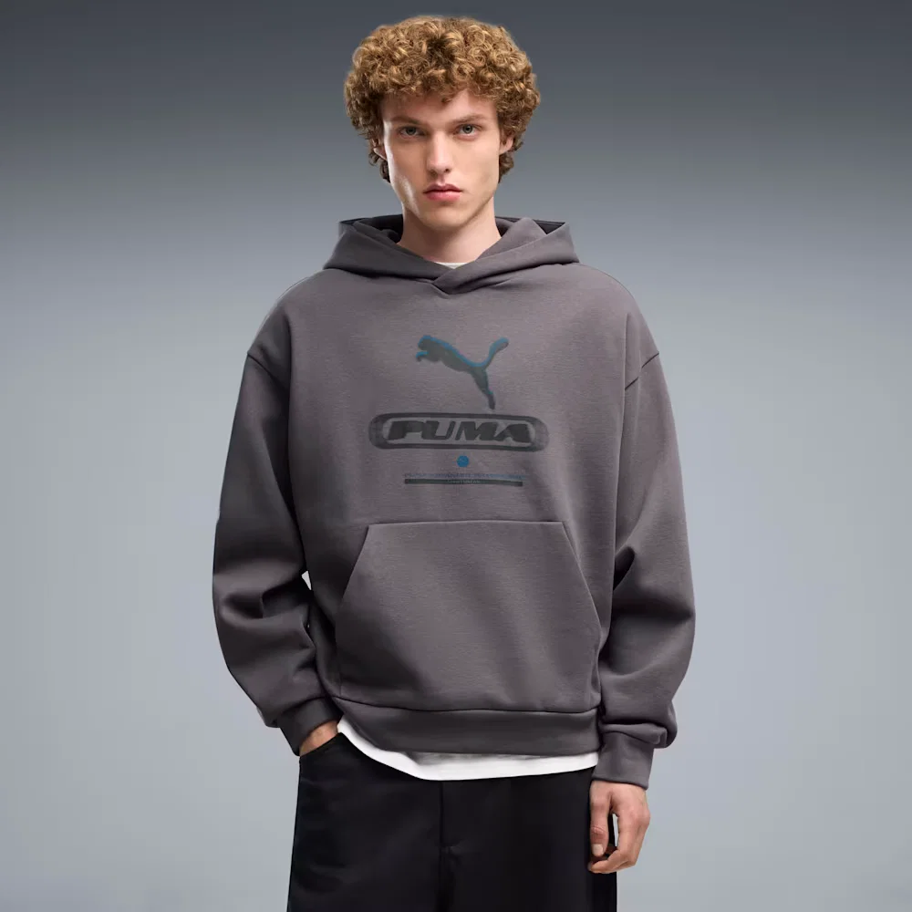 Moletom com Capuz Puma Sport Boxy Graphic Fleece Masculino
