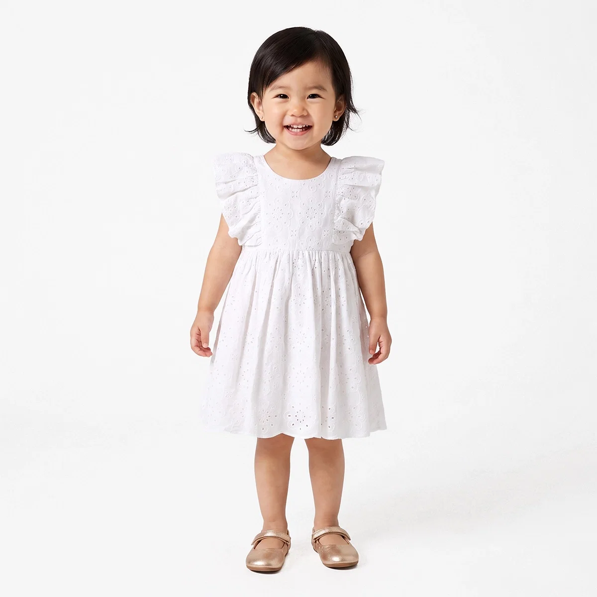 Vestido Sem Manga Toddler Festivo Laise Tip Top