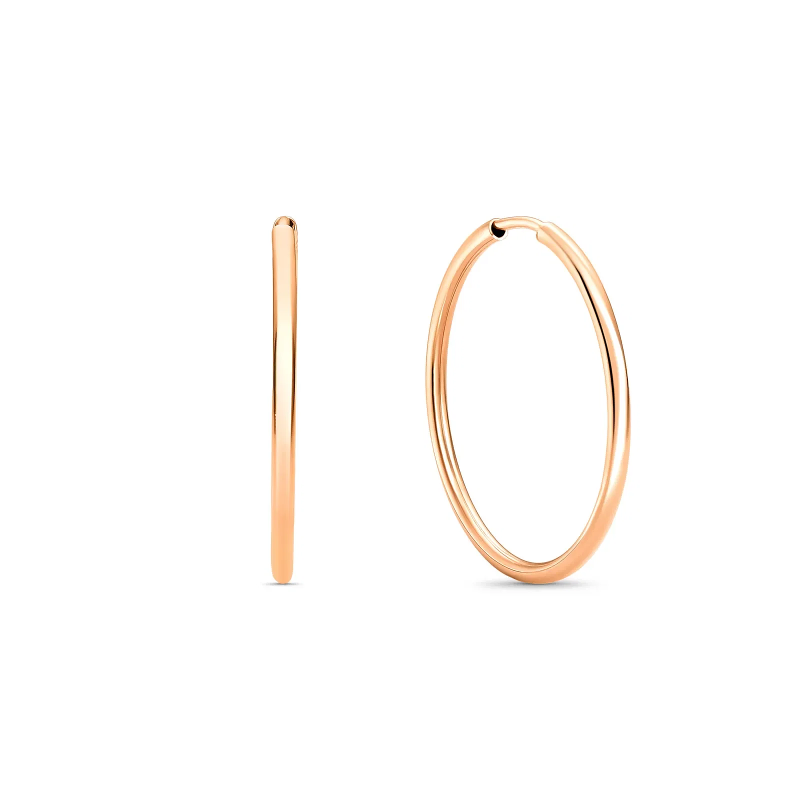 Argola em Ouro Rosé 18k, 22mm — imagem 1