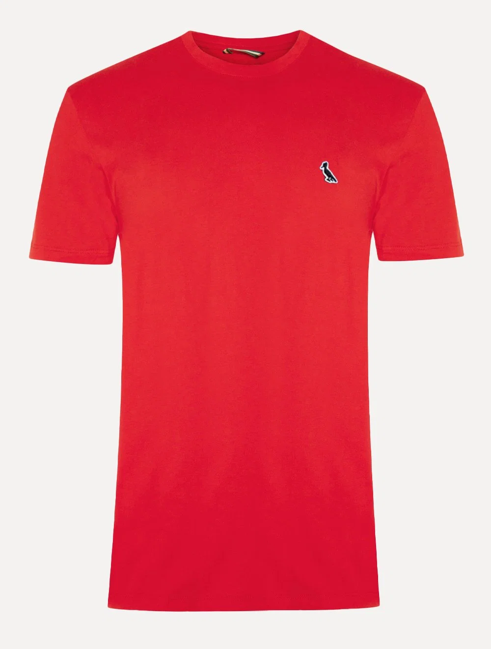 Camiseta Reserva Masculina Slim Jeans Patch Vermelho Cereja