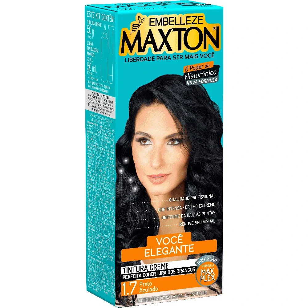 Tintura Maxton 1.7 Preto Azulado