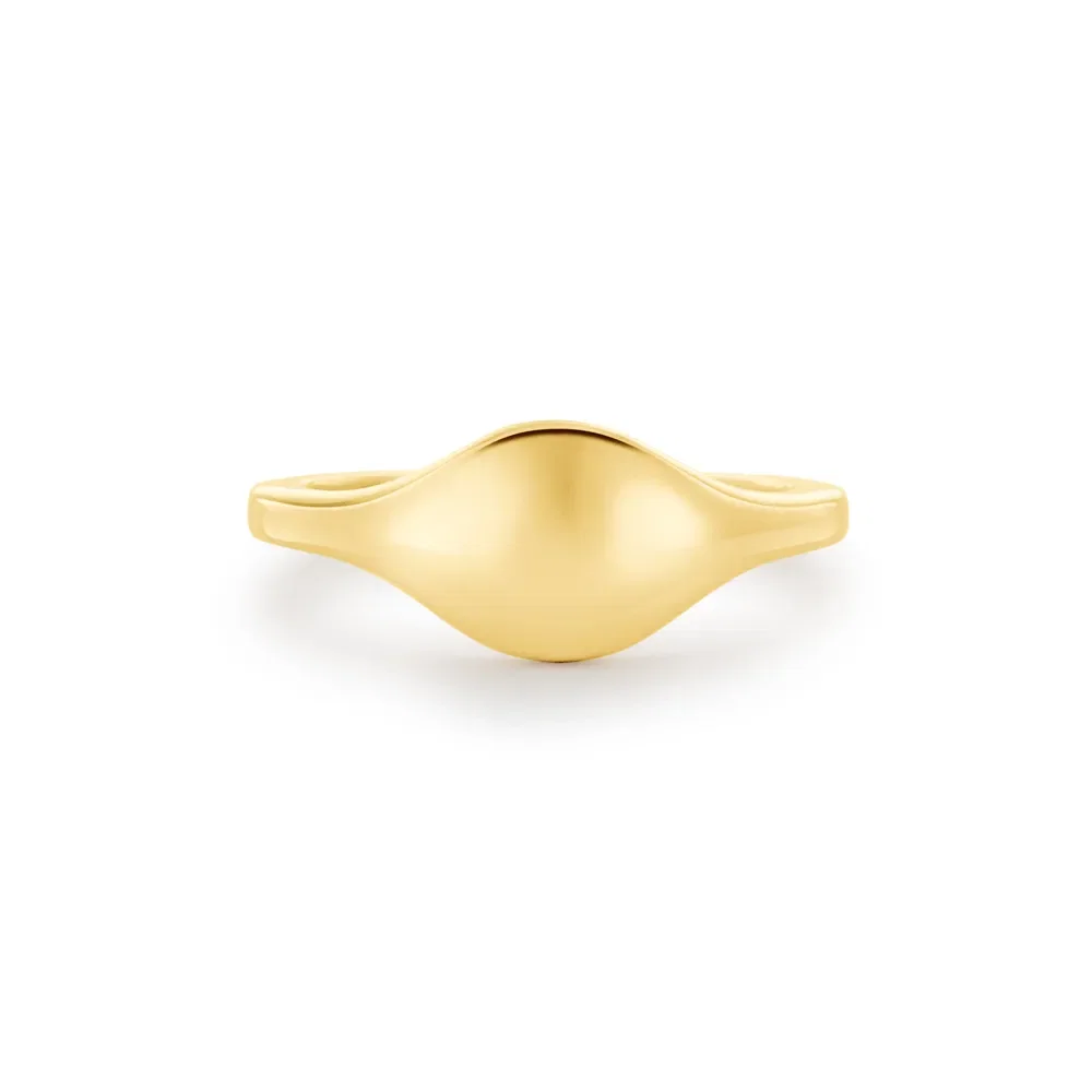 Anel Signet em Ouro Amarelo 18k — imagem 1