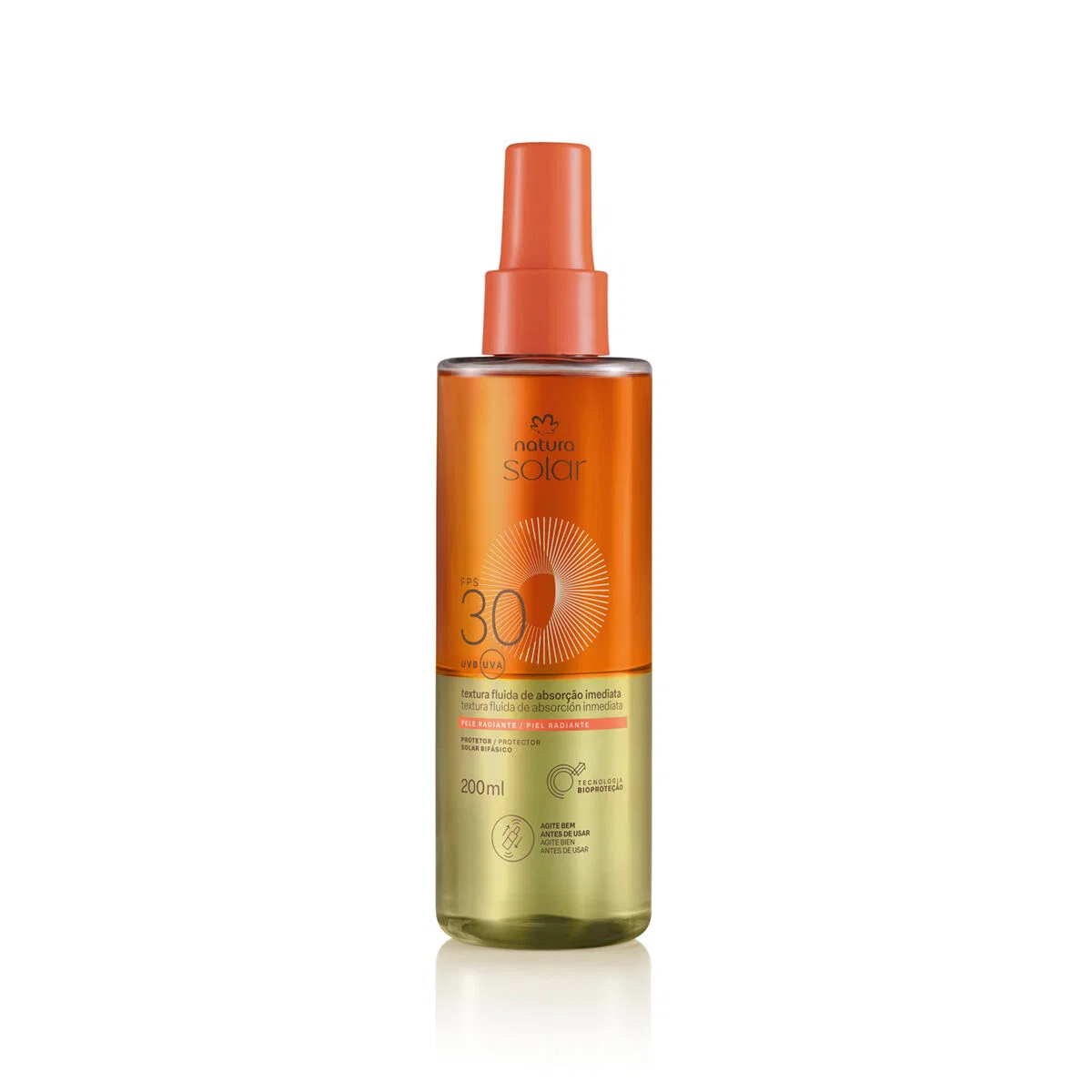 Protetor Solar Bifásico FPS 30 Natura Solar 200 ml — imagem 1