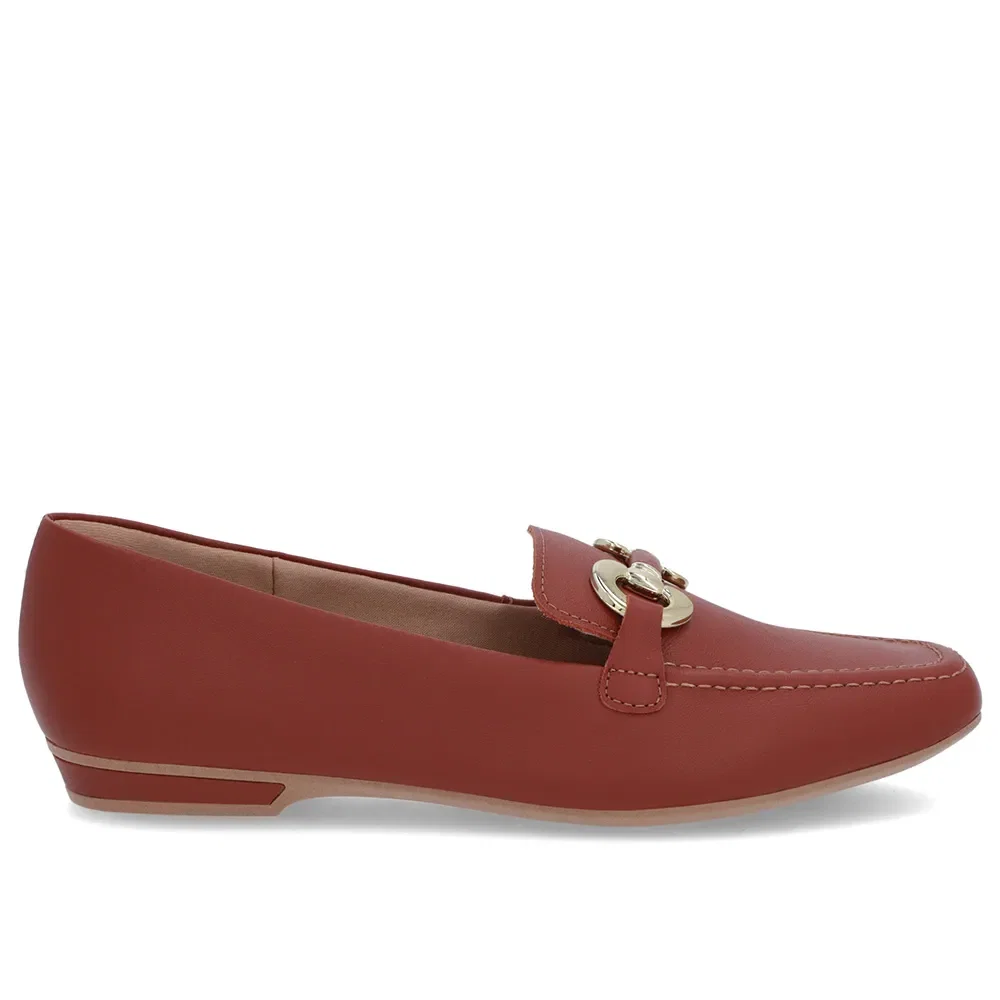 Loafer Marrom Couro Bridão