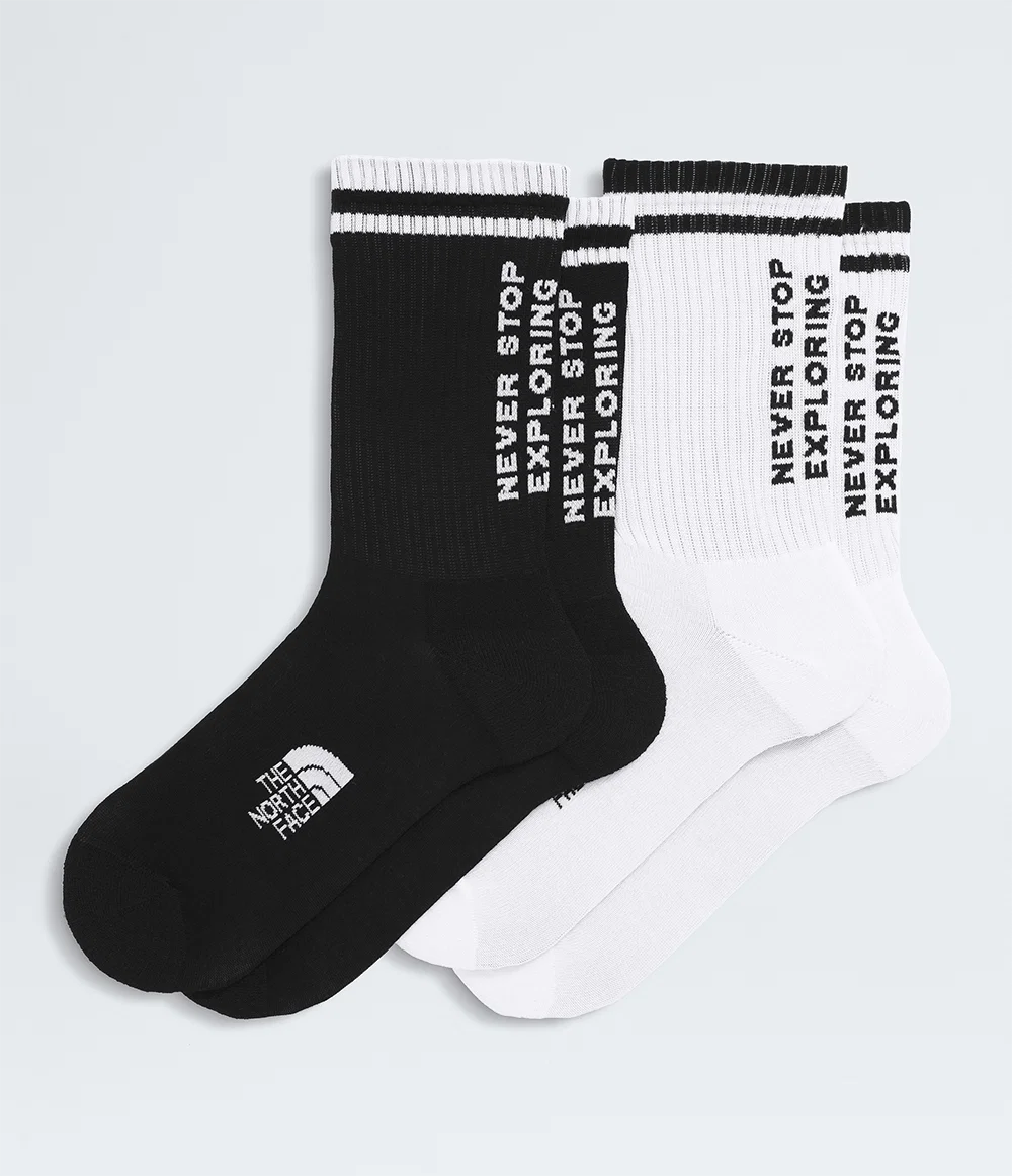 Meia Everyday Crew NSE - 2 Pares TNF Black / TNF White