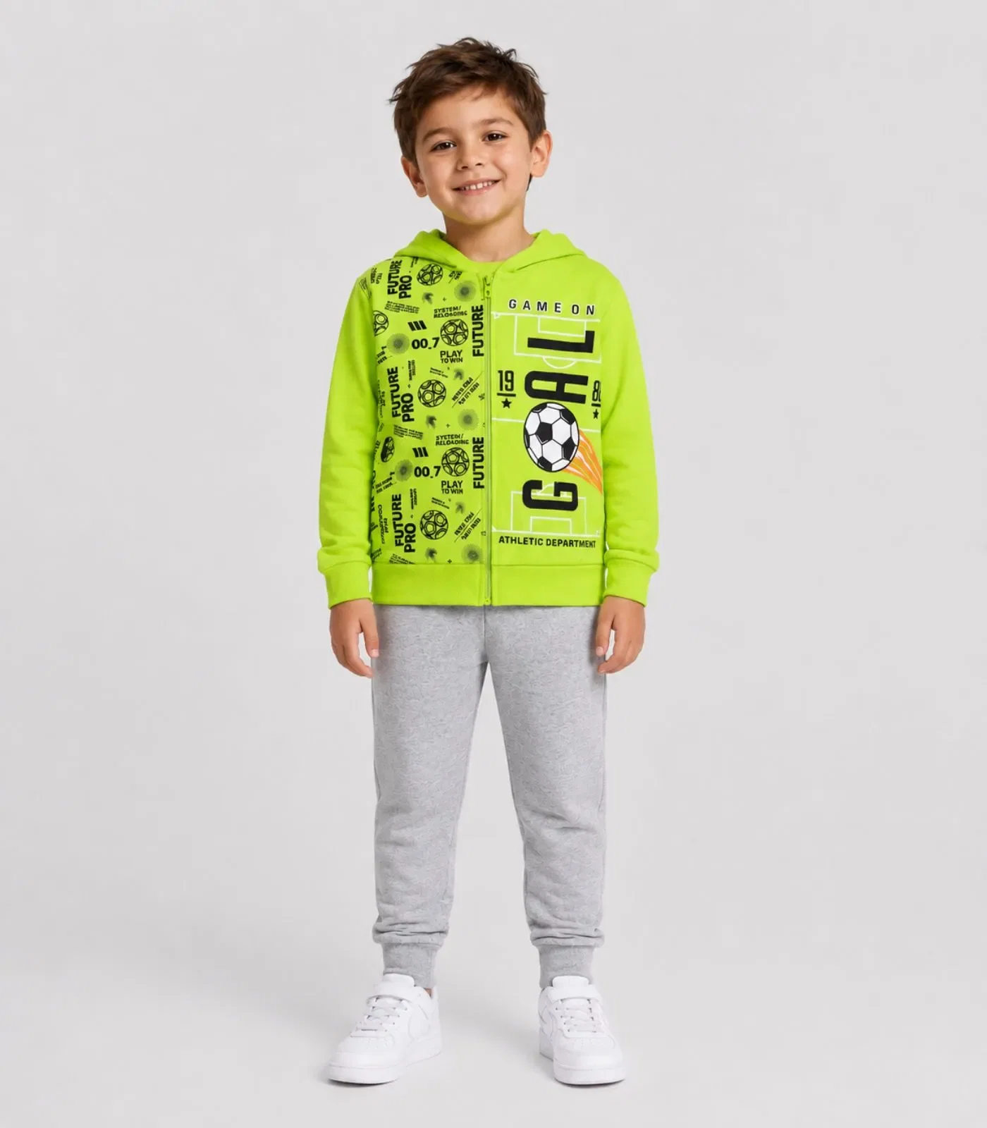 Conjunto Moletom Menino Jaqueta E Calça Kappes Verde — imagem 1