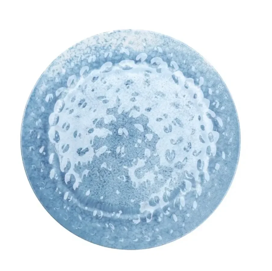 Prato de Serviço ou Travessa em Melamina 40cm Hub Me Azul