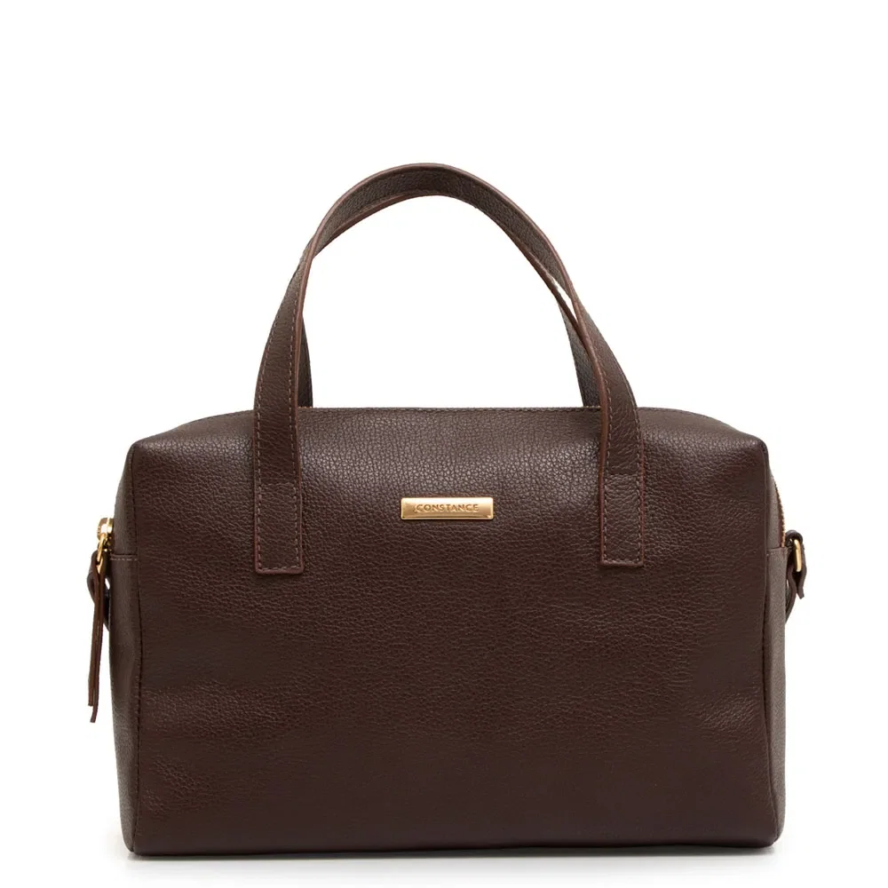 Bolsa Baú Couro Chocolate