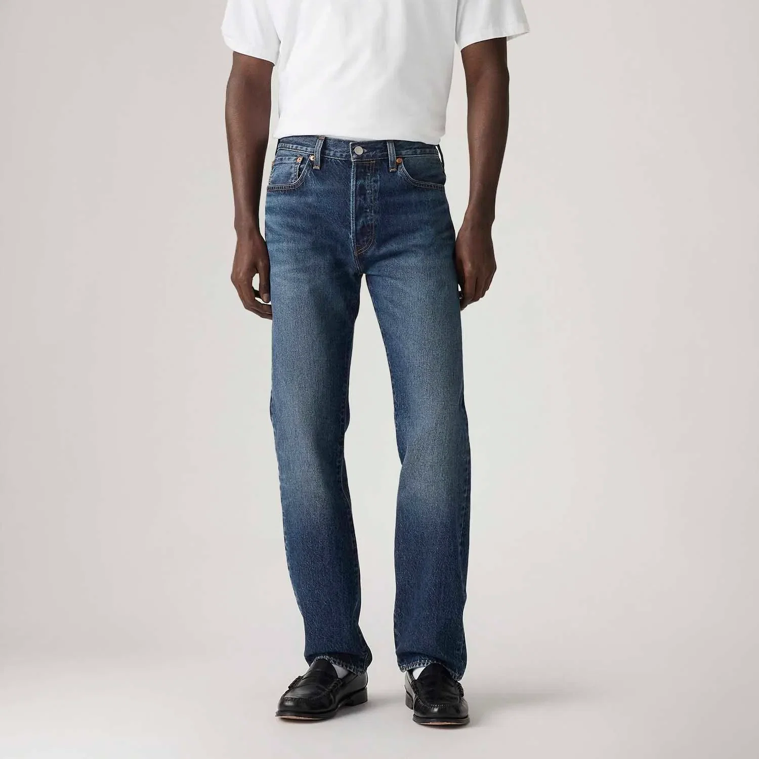 Calça Jeans Levi's® 501® Original Thermodapt Lavagem Escura — imagem 1
