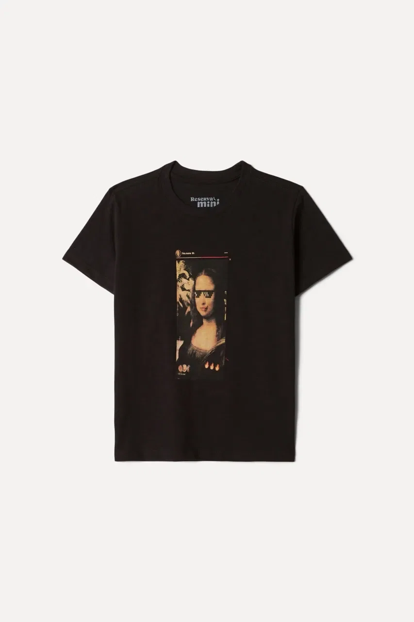 Camiseta Mini Pf Estampada Historia Mona