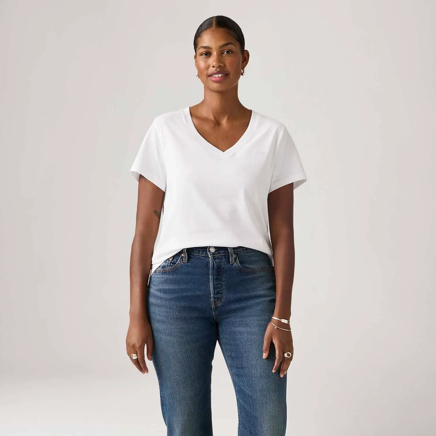 Camiseta Levi's® Favorite Graphic Branca Manga Curta