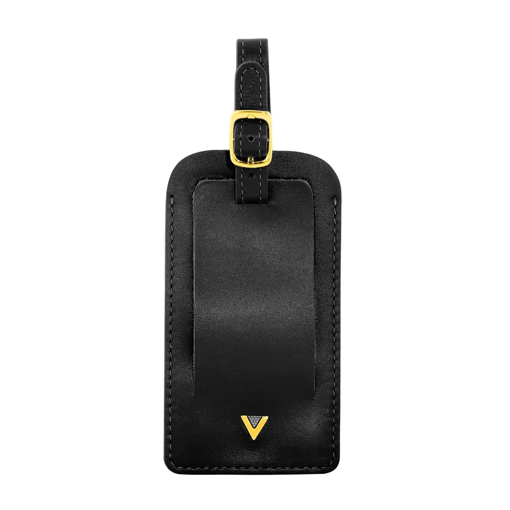 Tag Para Mala Vivara em Couro Preto
