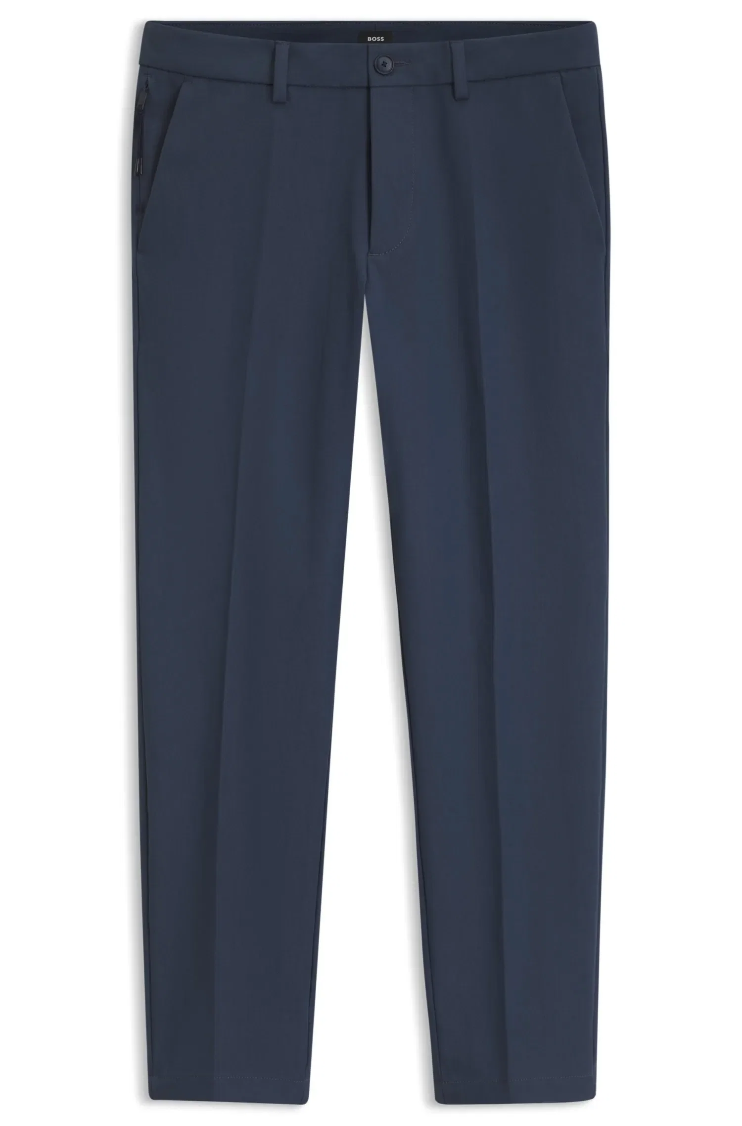 Calça Slim Fit Em Mistura De Algodão — imagem 1