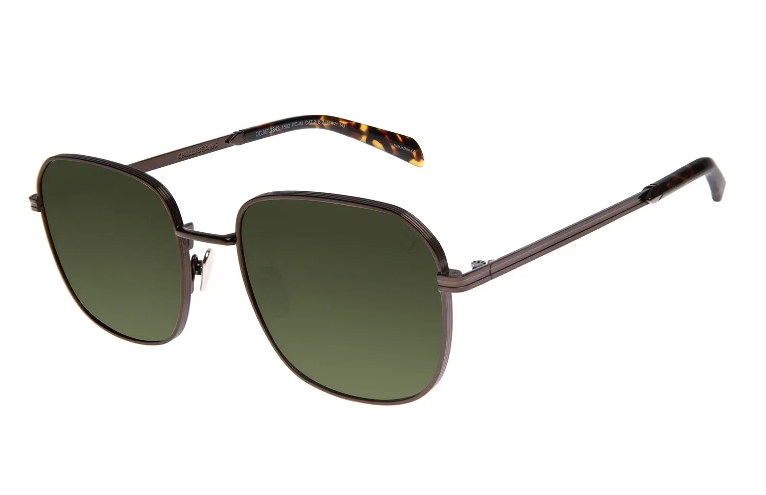 Óculos de Sol Masculino Chilli Beans Premium Quadrado Verde — imagem 1
