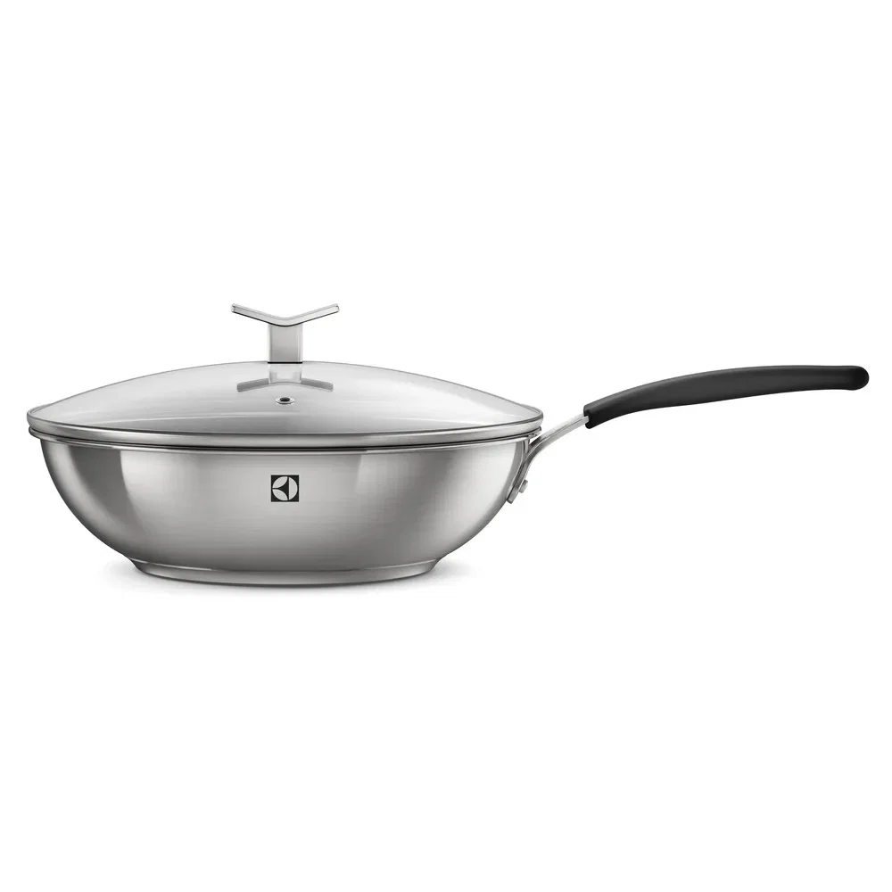 Panela Wok Antiaderente Electrolux Inox com Design 28 cm — imagem 1