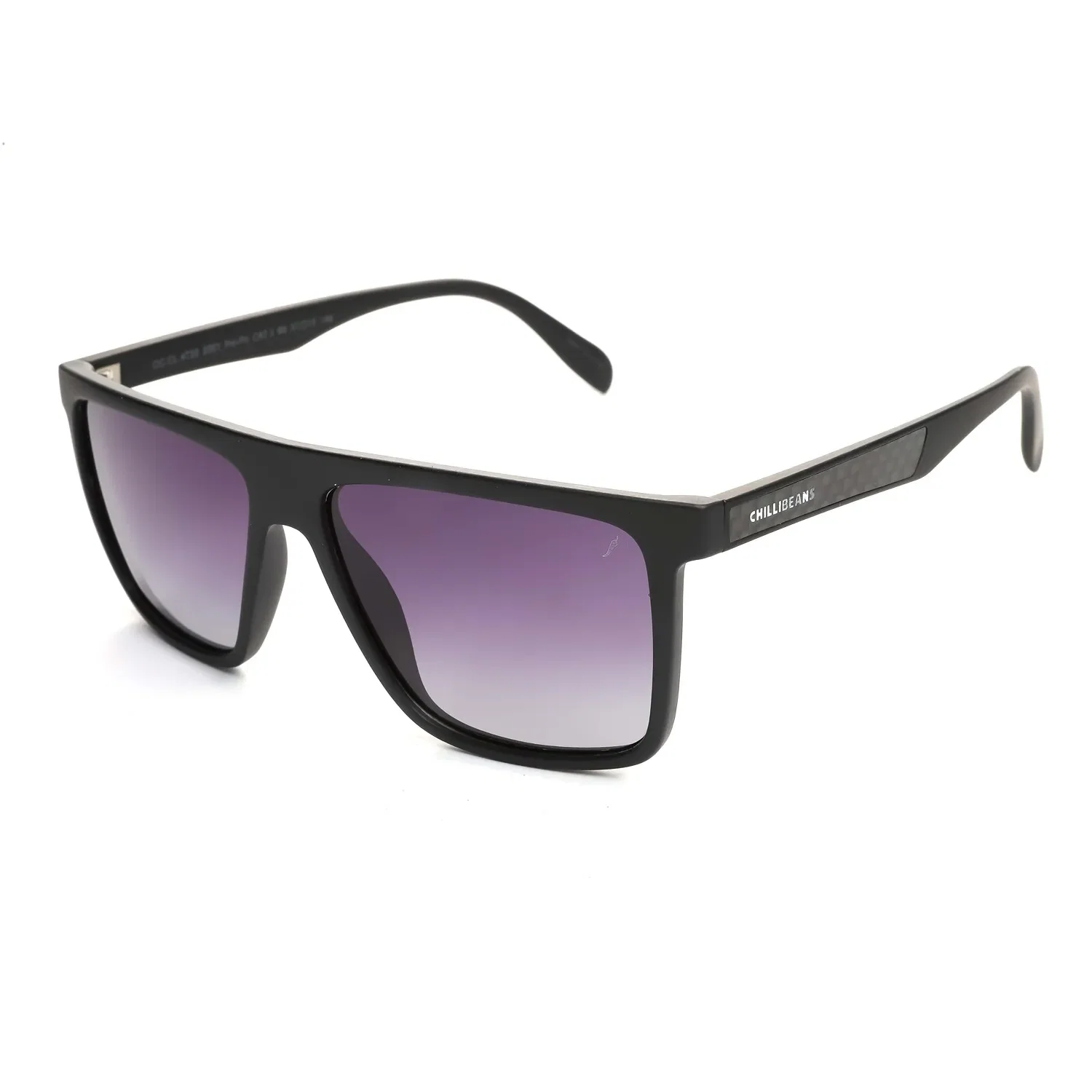 Óculos de Sol Masculino Chilli Beans Polarizada Quadrado Degrade Preto