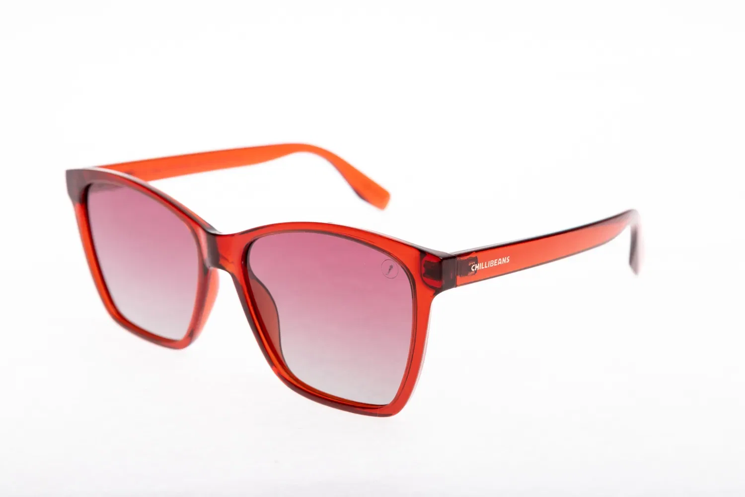 Óculos de Sol Feminino Chilli Beans Quadrado Polarizado Clássico Vinho — imagem 1