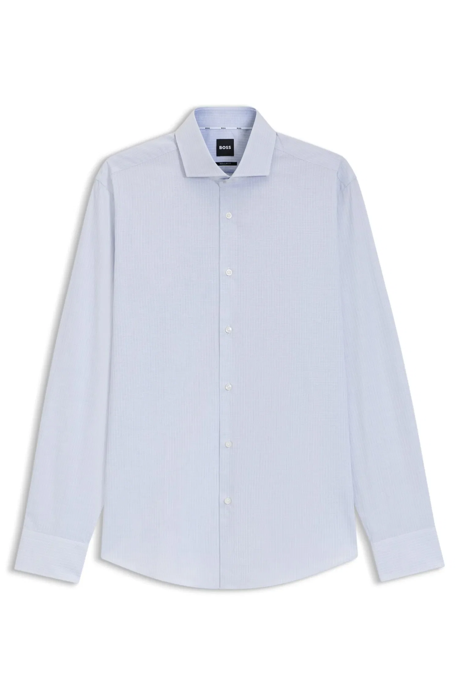Camisa Regular Fit Em Algodão Estruturado — imagem 1
