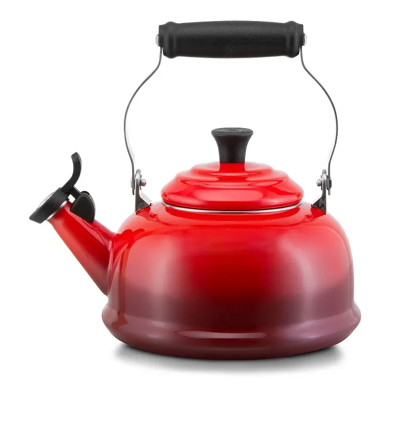 Chaleira Apito em Aço Esmaltado 1,6 Litros Le Creuset Vermelha — imagem 1