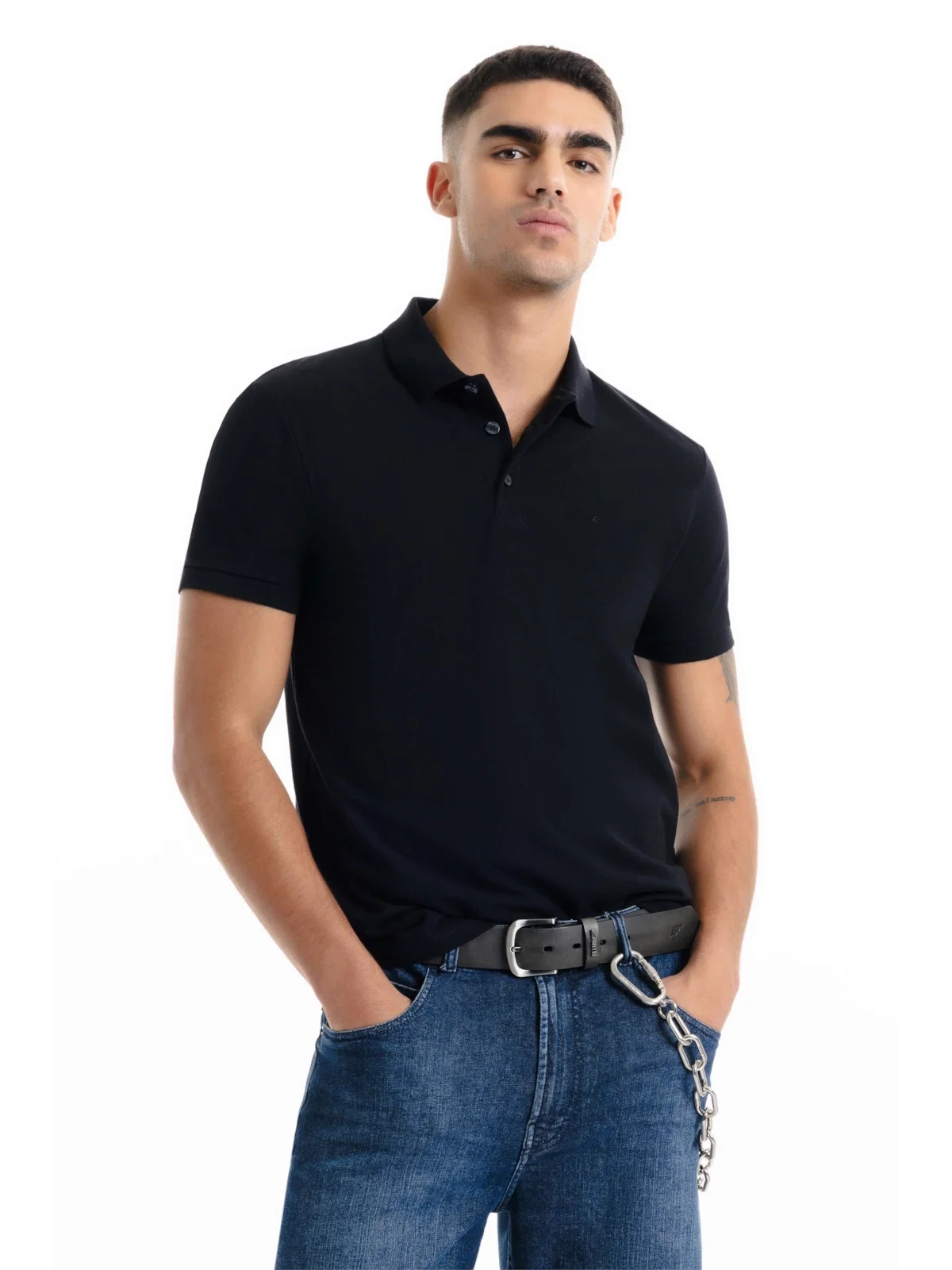 Polo Easa Piquet Preto