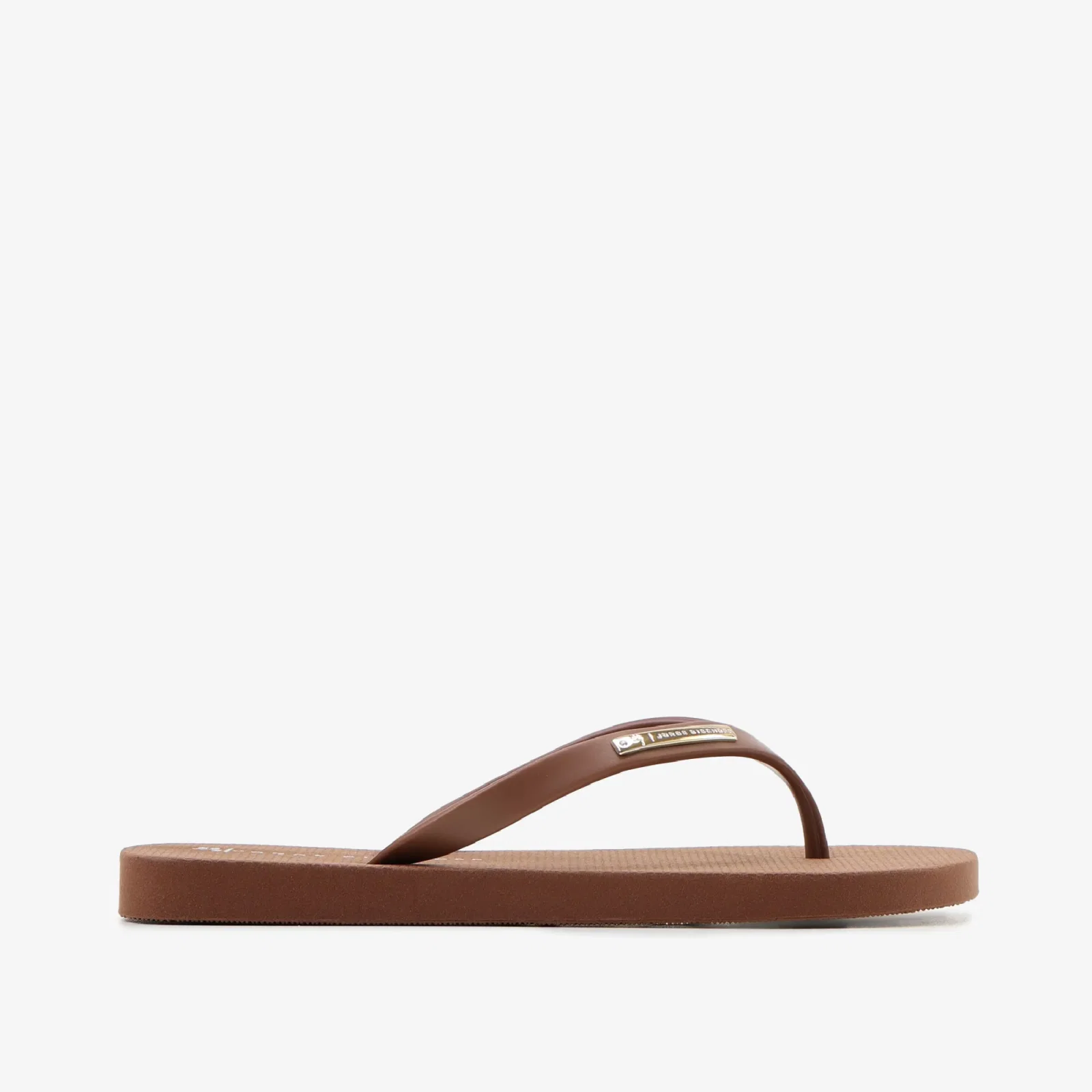 Chinelo Flat Marrom Tabaco
