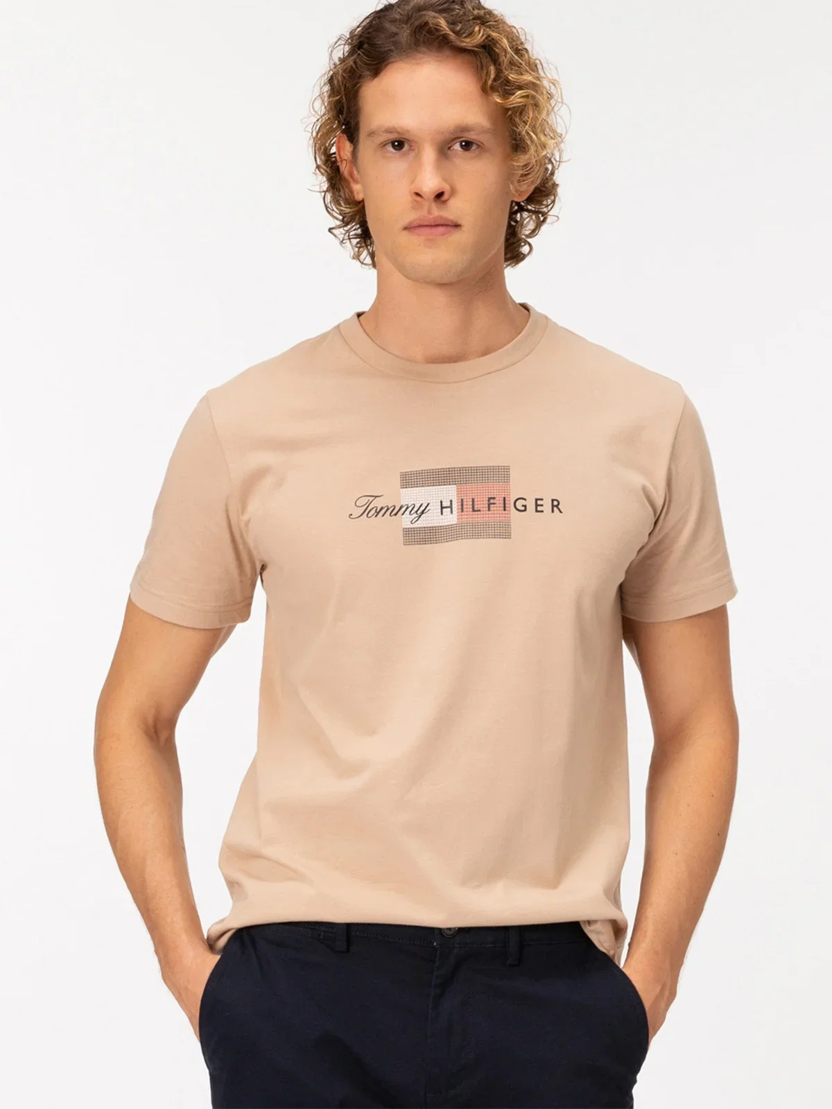 Camiseta Jersey com Estampa de Bandeira — imagem 1