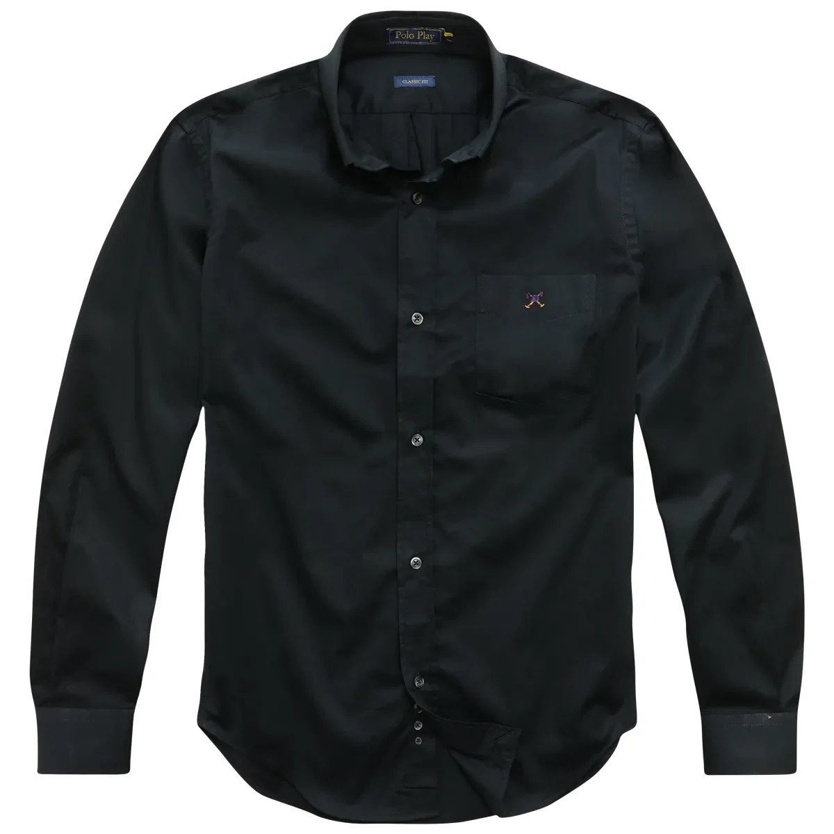 Camisa Classic Button-Down Manga Longa Com Bolso