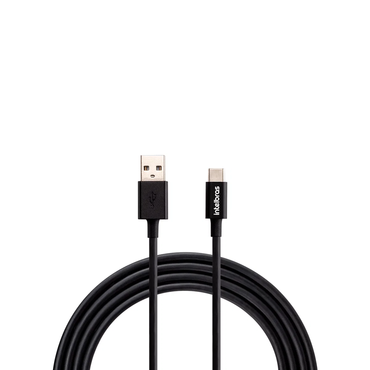 Cabo USB-C 1,2m PVC Preto Intelbras EUAC 12PP — imagem 1