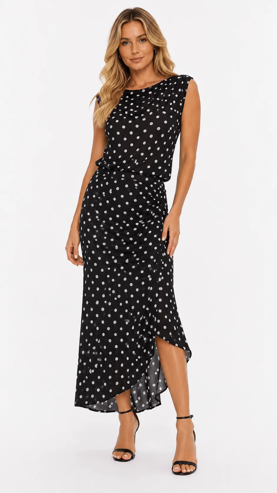 Conjunto Blusa e Saia Poá - Preto