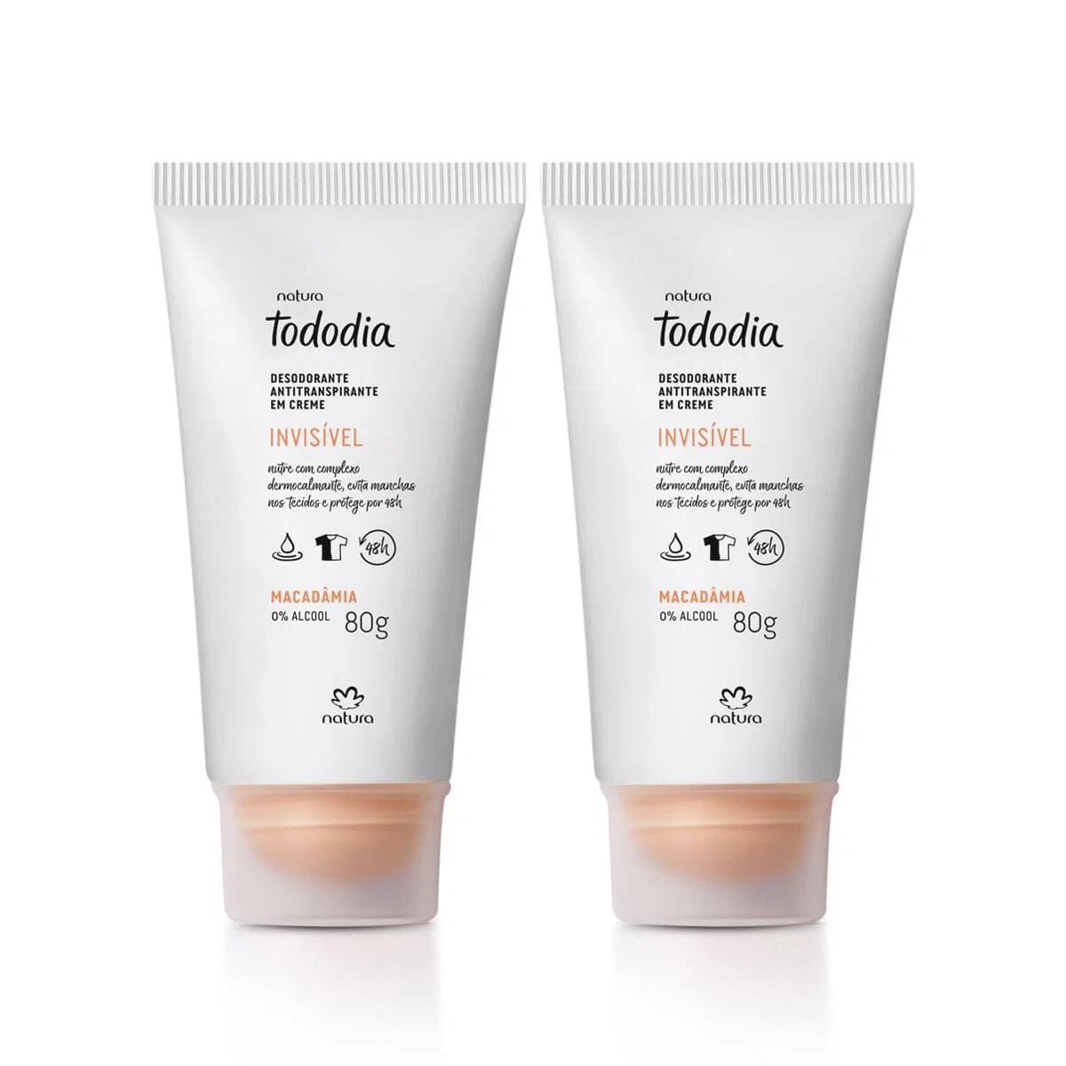 Kit Desodorante Antitranspirante em Creme Tododia Macadâmia 2 un de 80 g