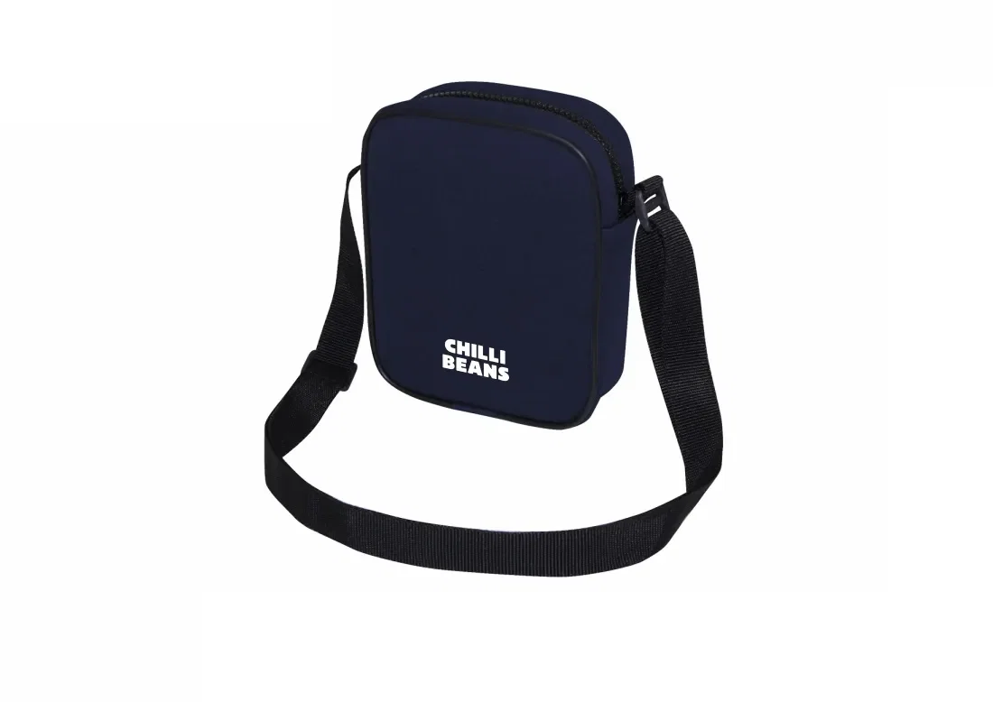 Bolsa Shoulder Unissex Chilli Beans Casual Azul Marinho