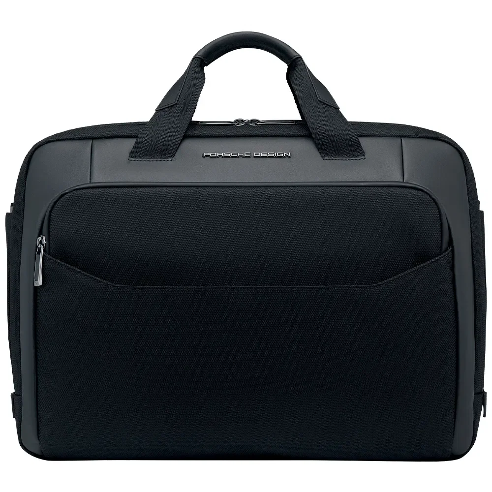 Pasta Porsche Design Roadster em Couro Preto ONY01501
