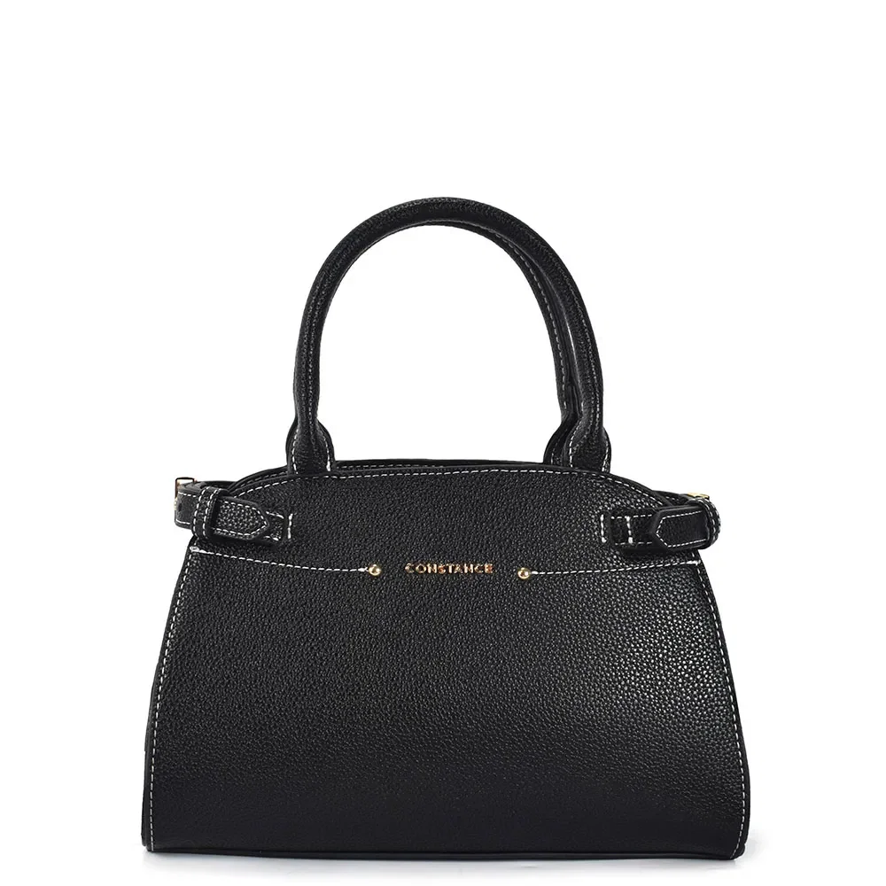 Bolsa Tote Média Fivelas Preta — imagem 1