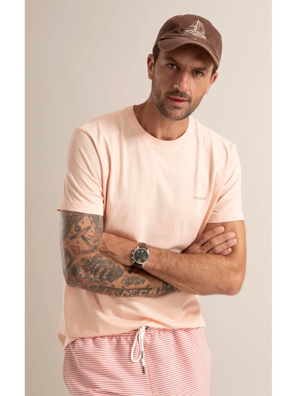 T-Shirt Tropez Voiles Pessego — imagem 1