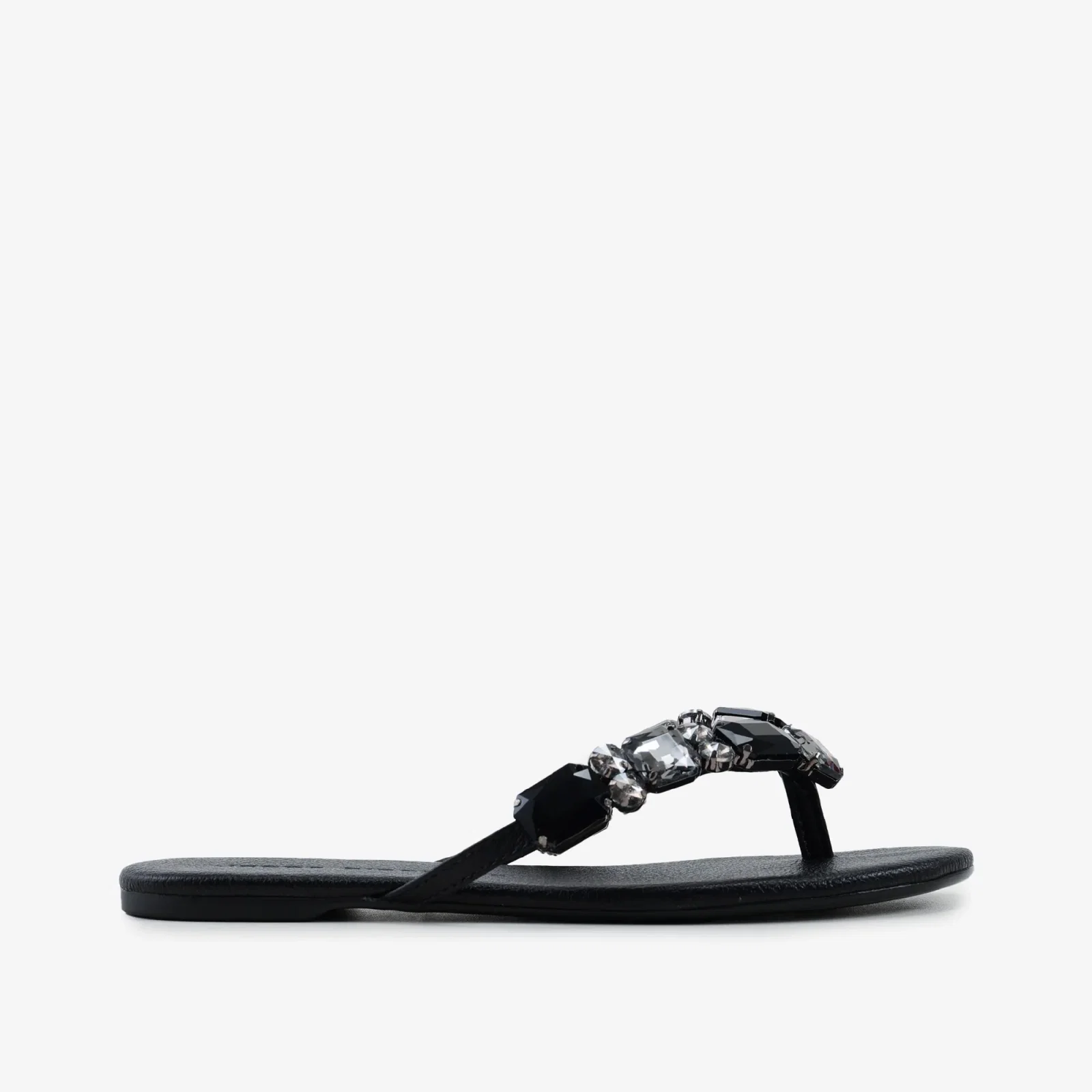 Chinelo Preto Couro