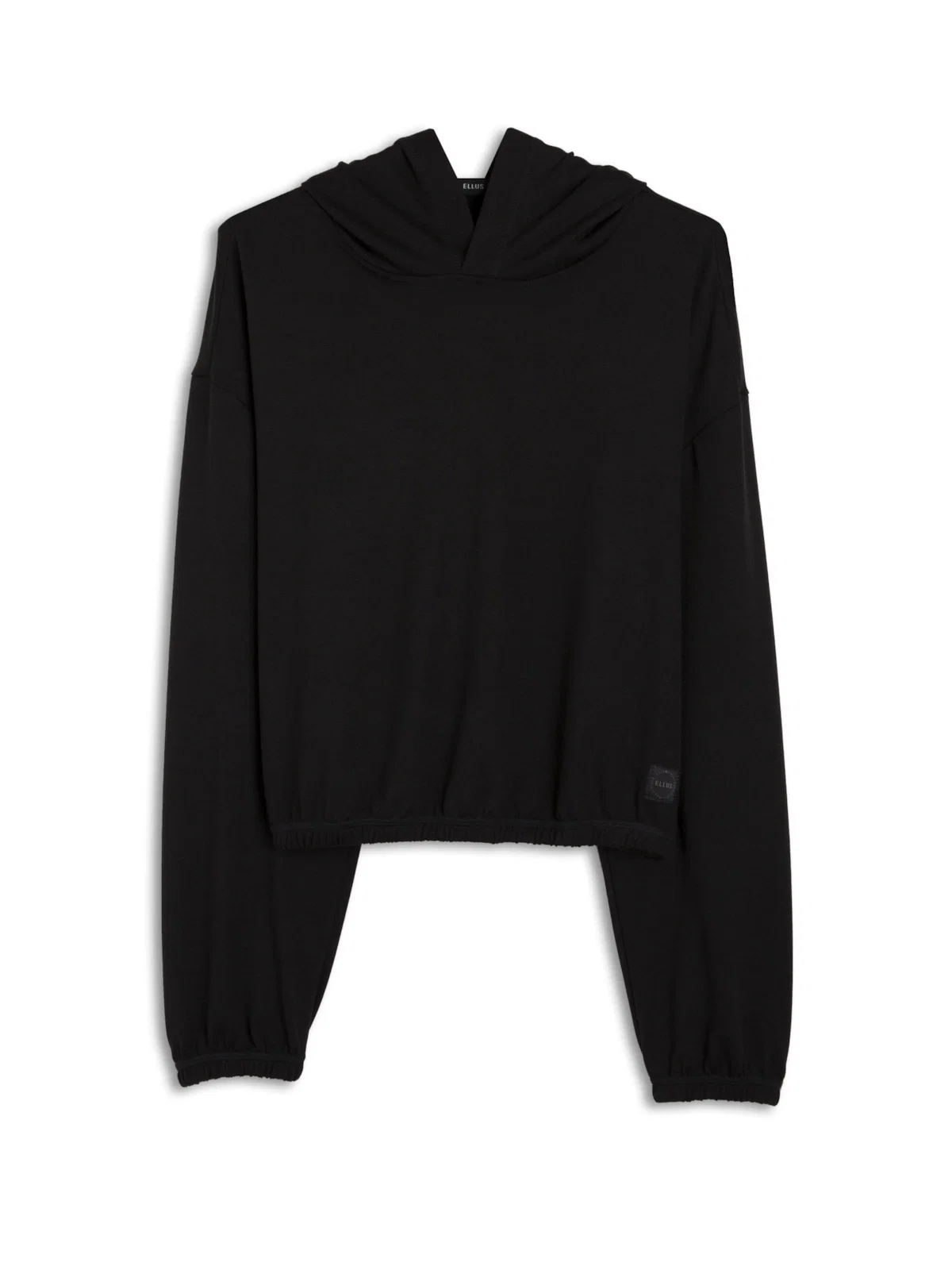 Moletom Jersey Blend Cropped Preto