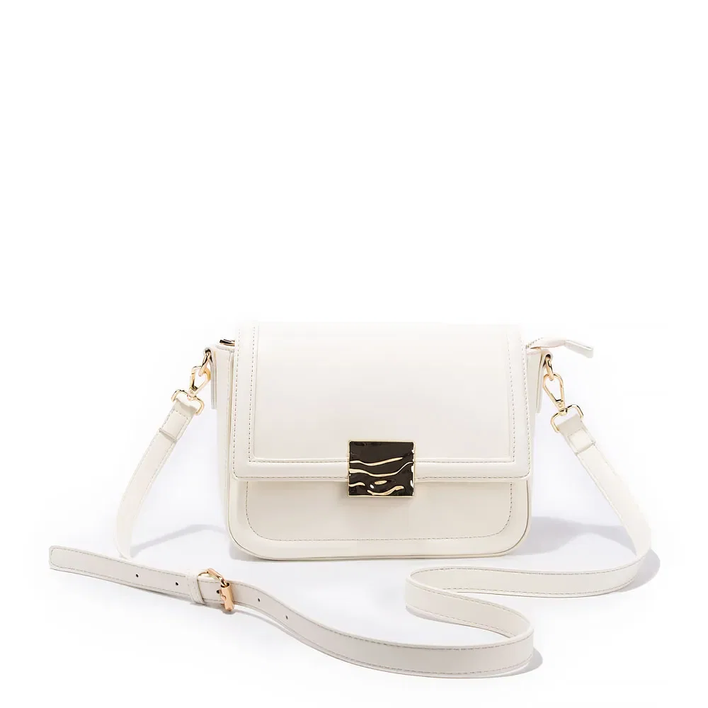Bolsa Tiracolo Enfeite Off White