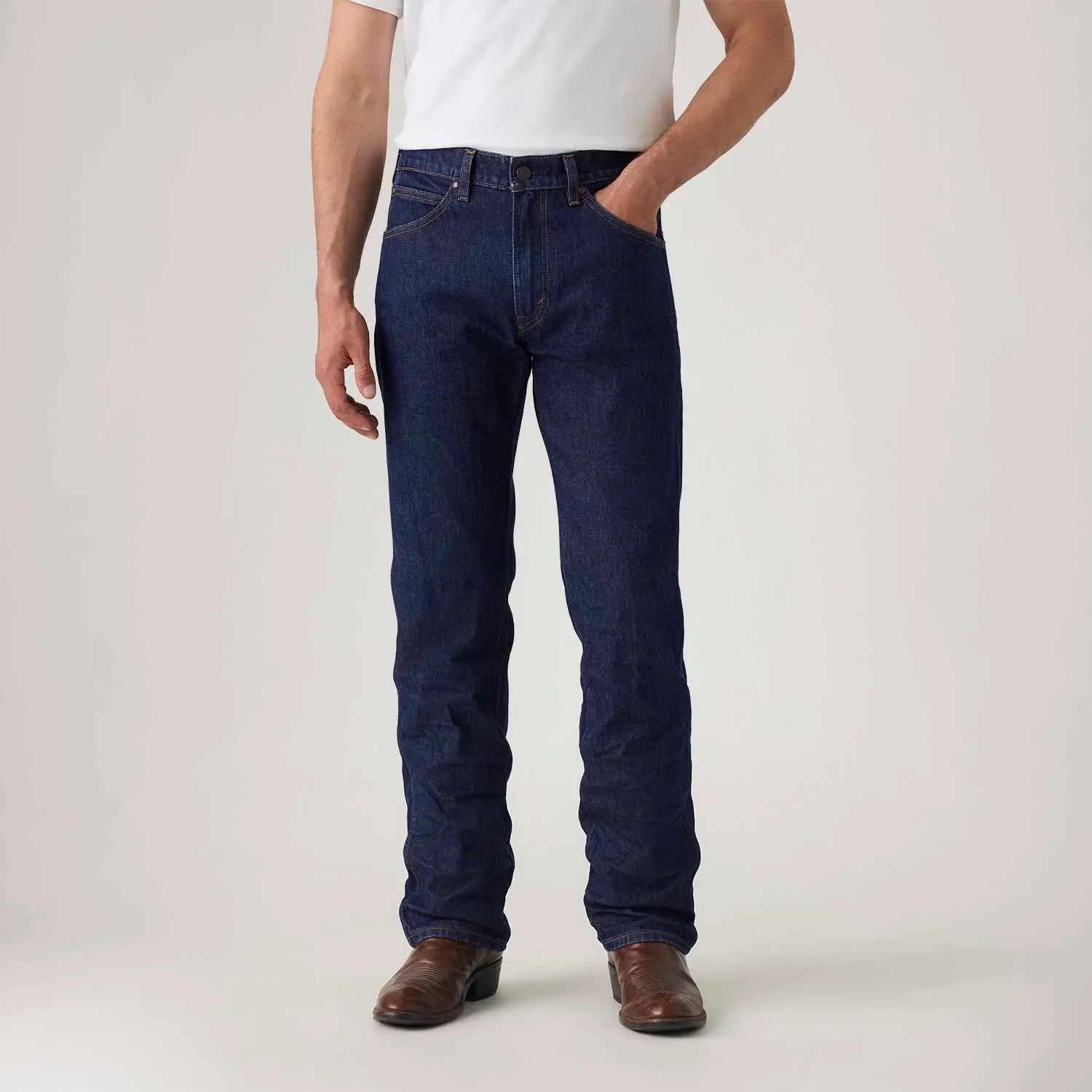 Calça Jeans Levi's® 557® Western Straight Lavagem Escura