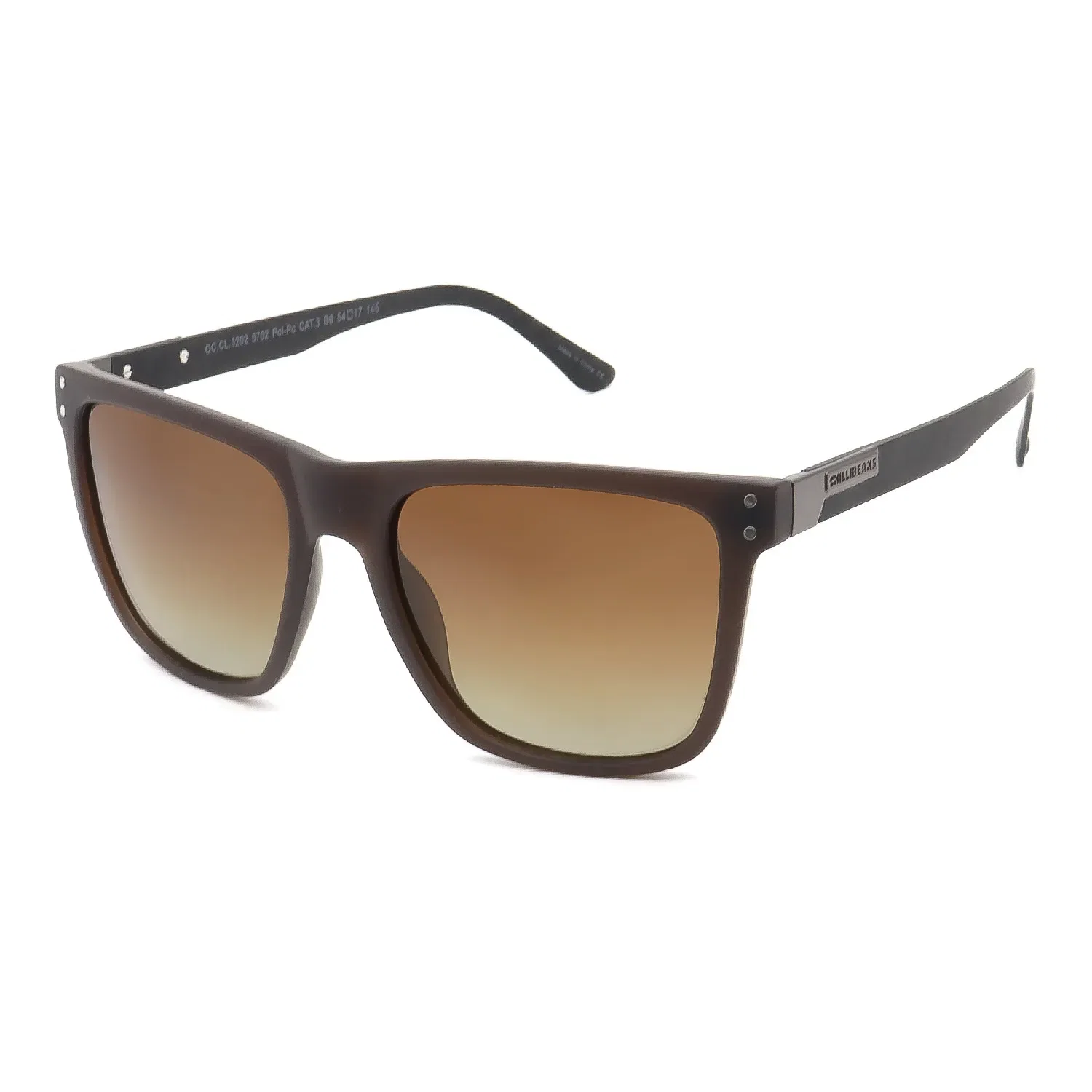 Óculos de Sol Masculino Chilli Beans Quadrado Degradê Marrom