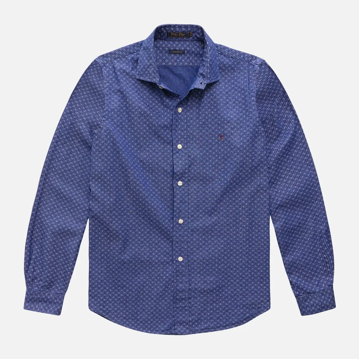 Camisa Custom Chambray Print
