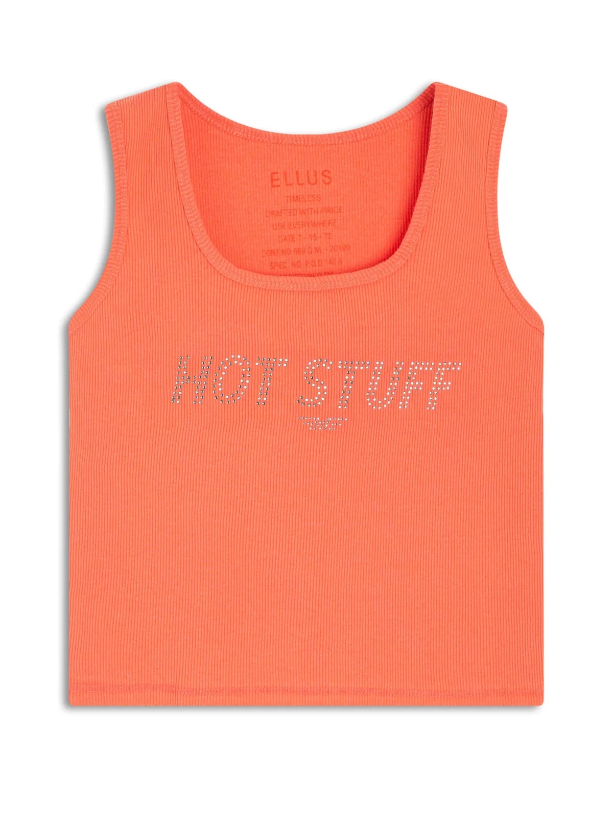 Blusa Ellus Hot Stuff Cropped Coral