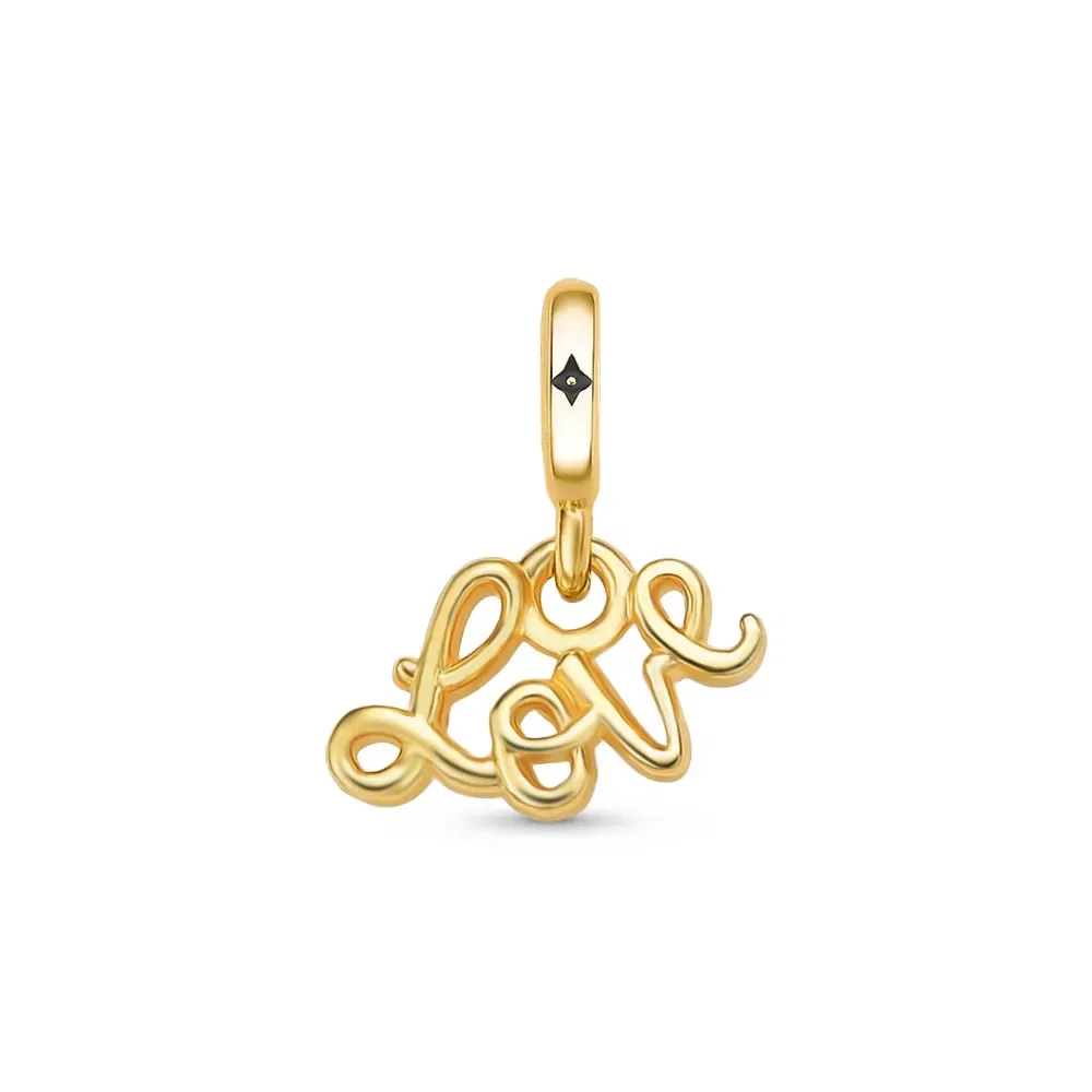 Pingente Life Desejos Love em Prata 925 com Banho de Ouro Amarelo 18k — imagem 1