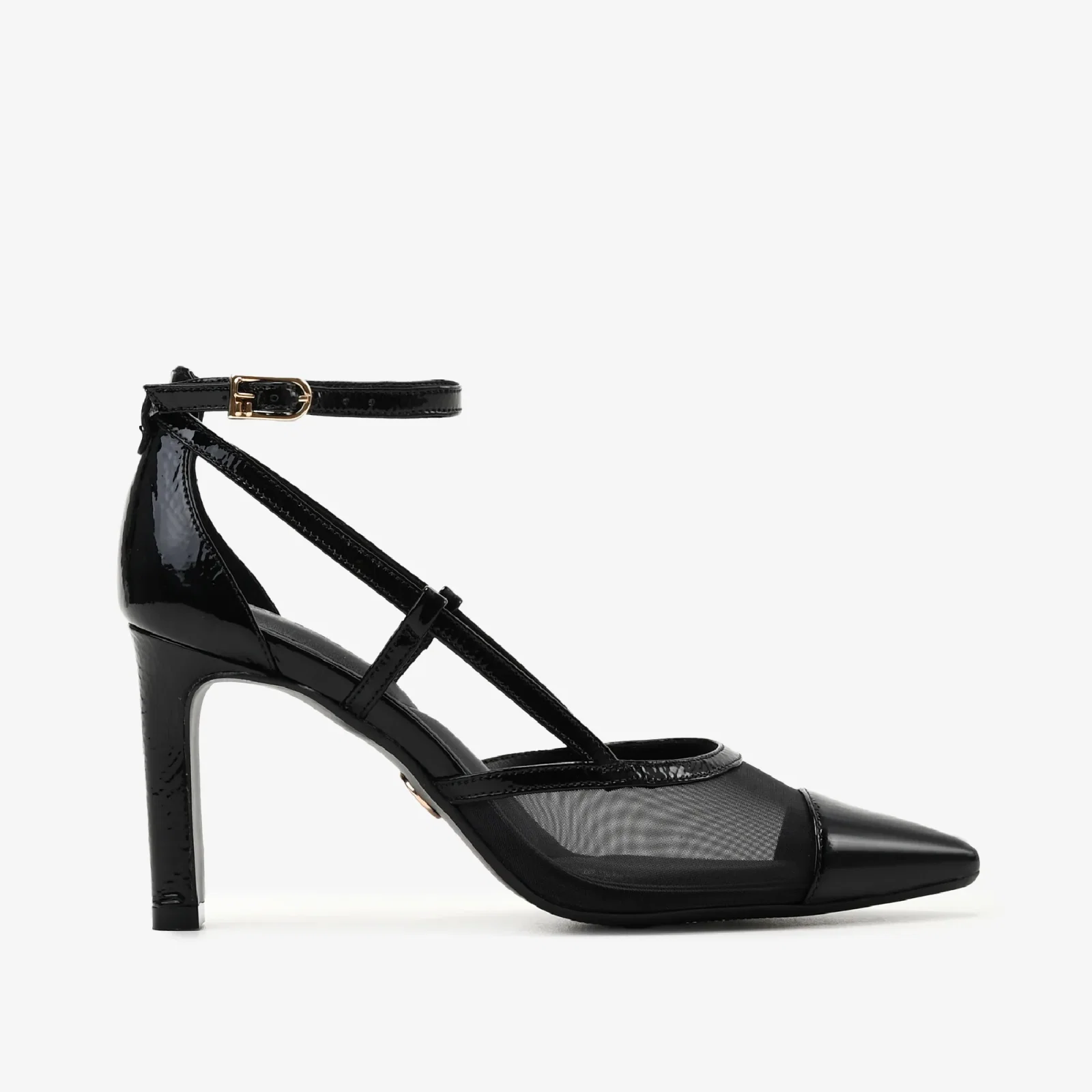 Scarpin Tela Preto Verniz — imagem 1