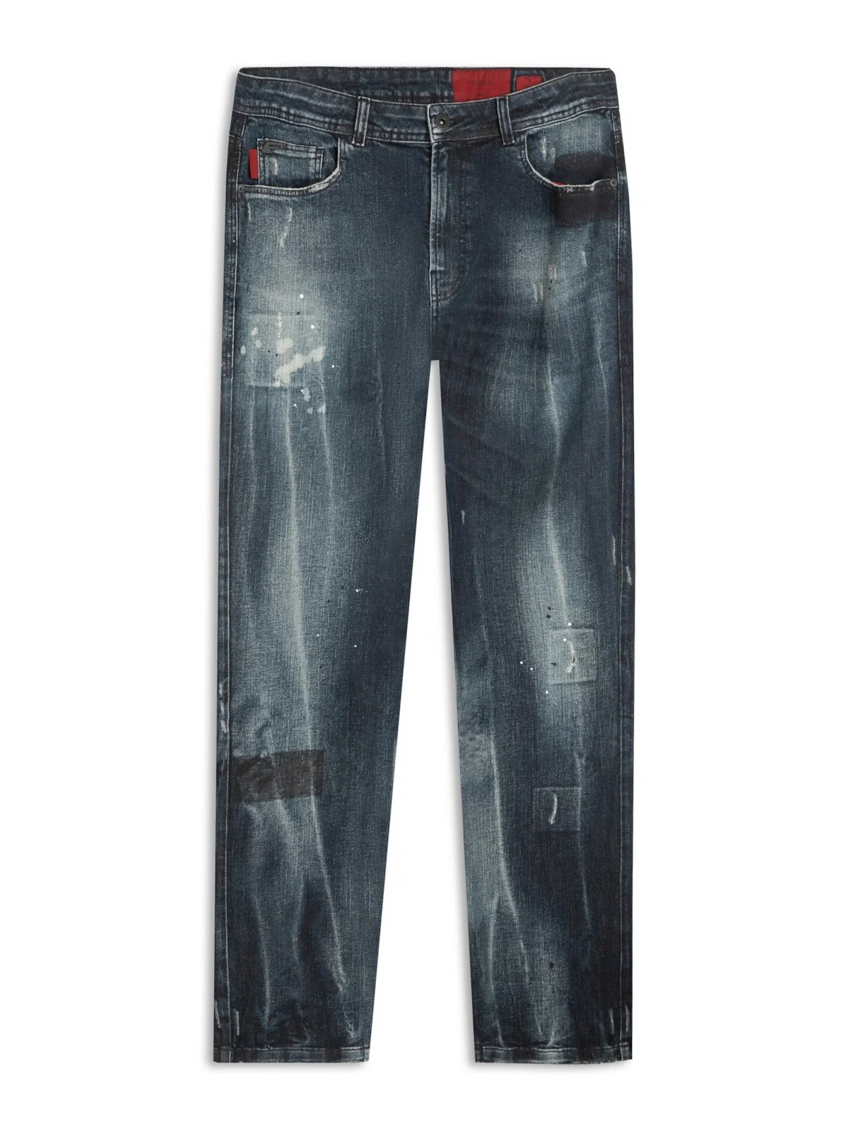 Dark Forest Elastic (Slim) 5 Pockets Escuro C/ Tie Dye e Resp.