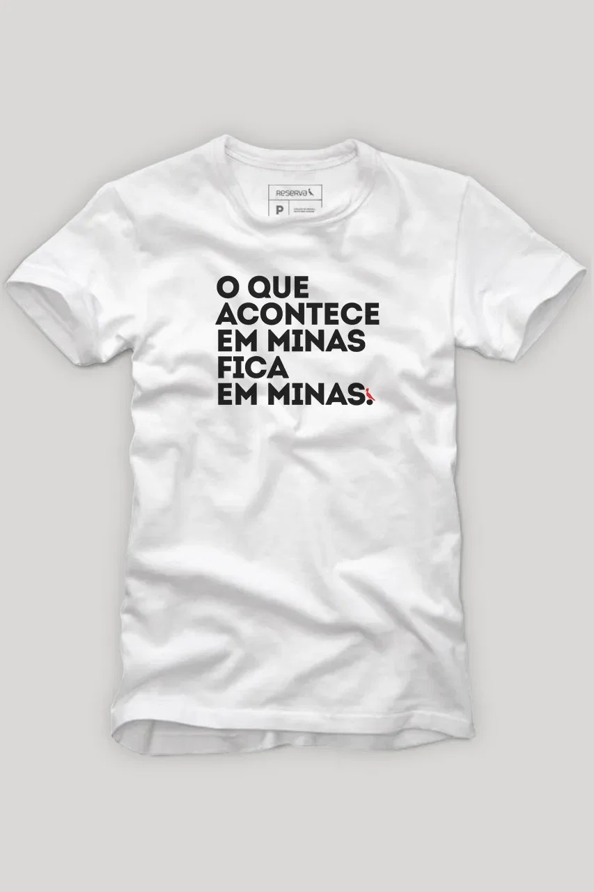 Camiseta RESERVA O Que Acontece Em Minas