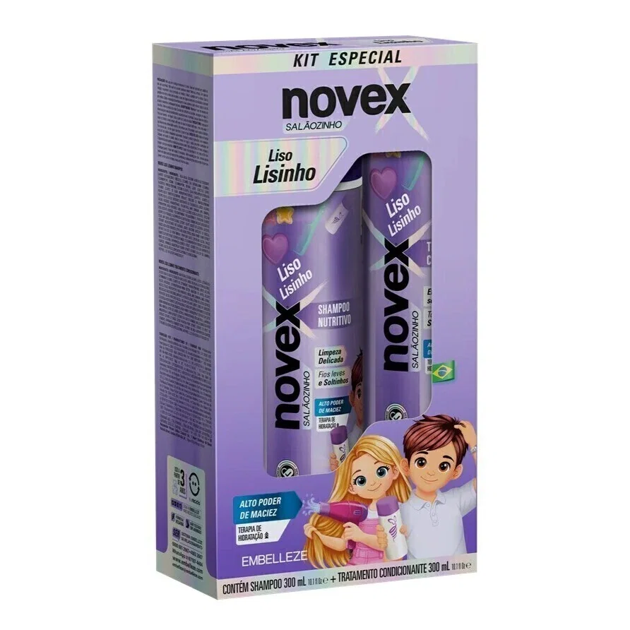 Kit Shampoo + Condicionador Novex Liso Lisinho 300ml