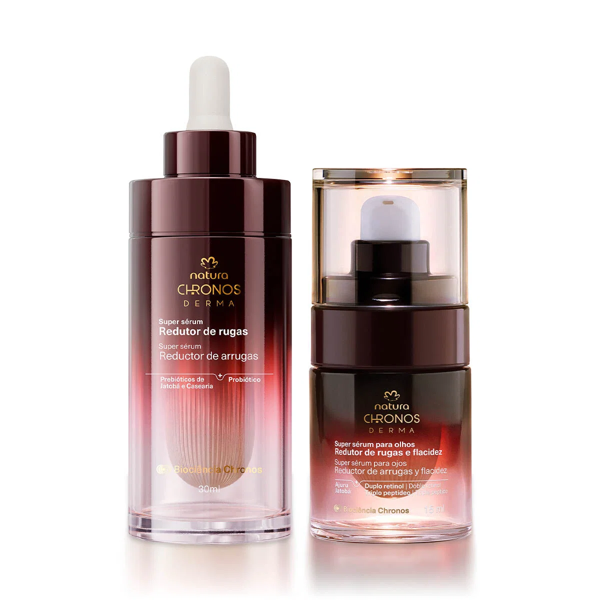 Kit Sérum Redutor de Rugas e Flacidez para Pele e Olhos Chronos Derma — imagem 1