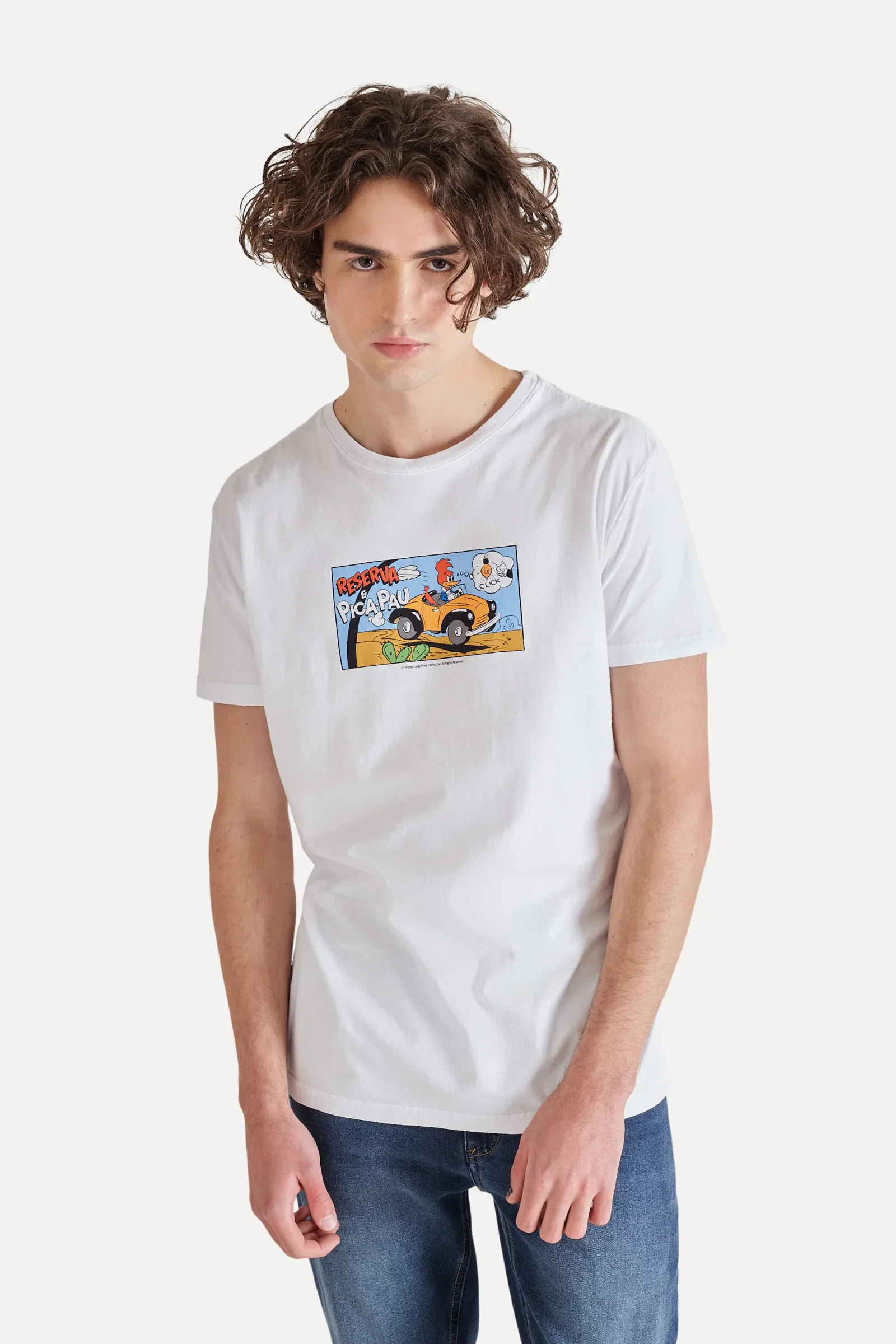Camiseta Estampada Pica Pau Gibi