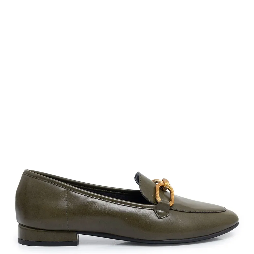 Mocassim Verde Bridão Texturizado